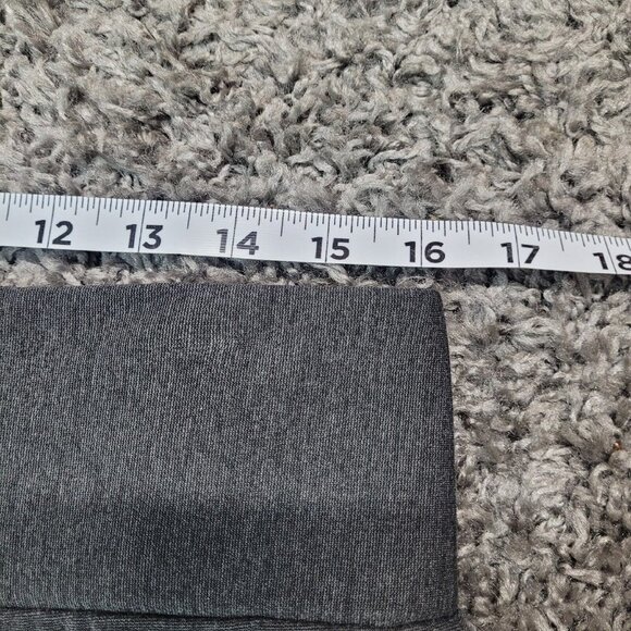 Tahari Size L Charcoal Heathered Ponte Pants Women Leggings Pull-On Wide Waist - Picture 5 of 7